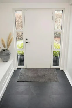 Unicolor Door Mat Steel Grey, 60x90 cm