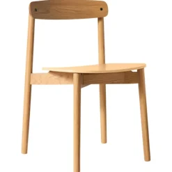 Unite Chair, White Pigmented Oak / Imitation Leather