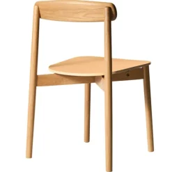 Unite Chair, White Pigmented Oak / Imitation Leather