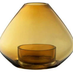 Uno Candle Holder / Vase Amber Ø14,5 cm