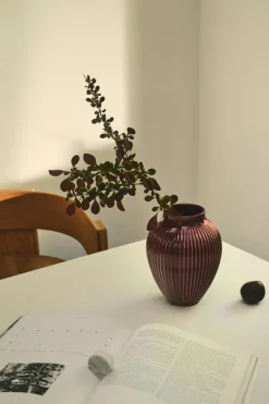 Vase Grooved 27 cm, Sand