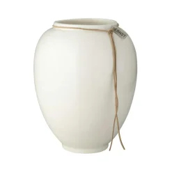 Vase White Glazed, 22 cm