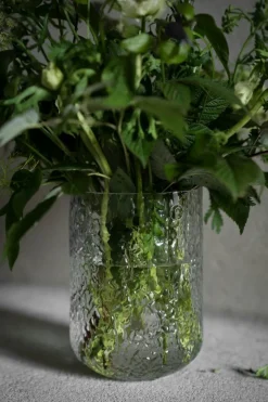 Vase With Patterned Glass 18 cm