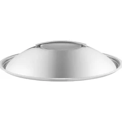 Vaulted Lid Brushed Steel, 24 cm