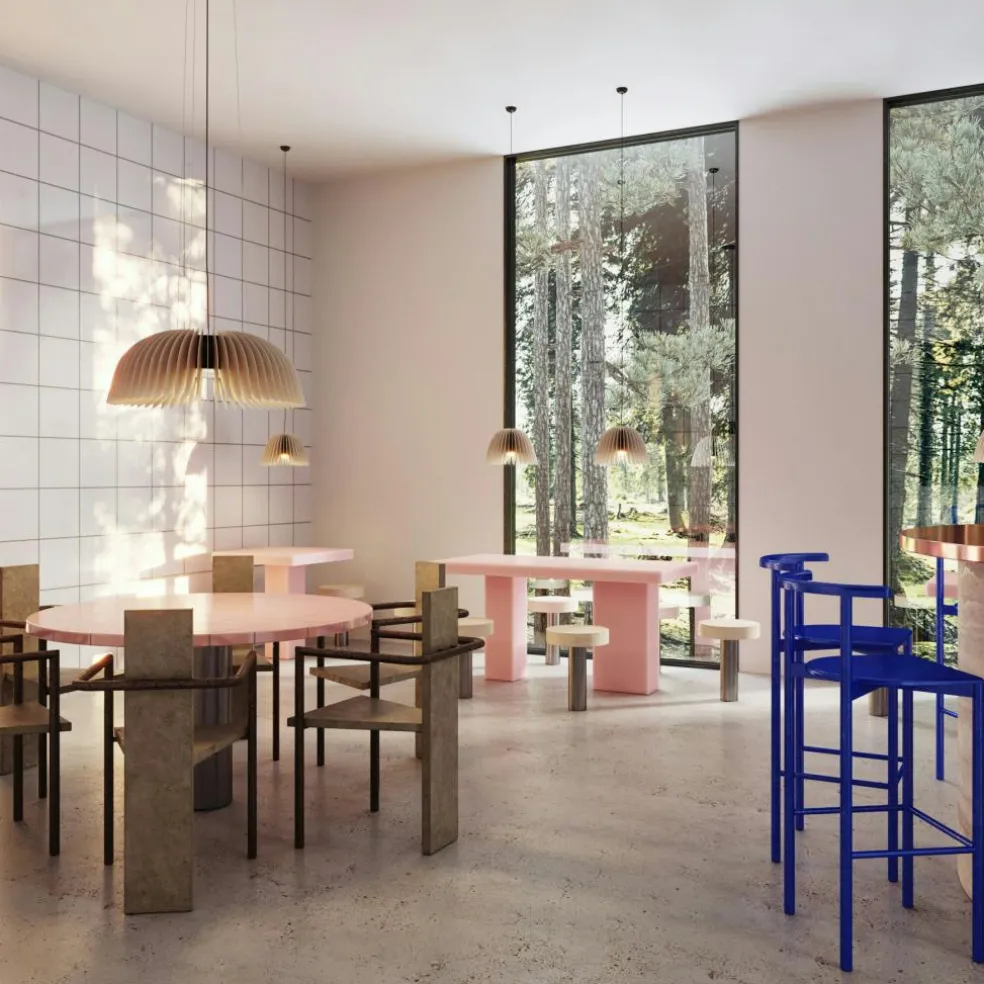 Verna Pendant Birch, 34 cm