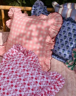 Vichy Cushion Cover 40x40 cm, Pink