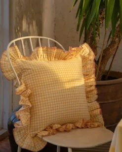 Vichy Cushion Cover 40x40 cm, Pink