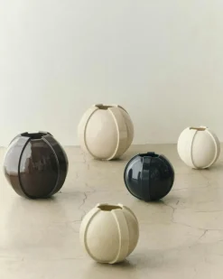 Vinci Vase 01, Dark Brown
