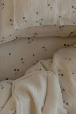 Viola Fitted Sheet Muslin, 140x200 cm