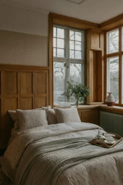 Viola Fitted Sheet Muslin, 140x200 cm