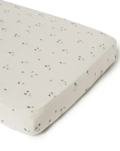 Viola Fitted Sheet Muslin, 140x200 cm