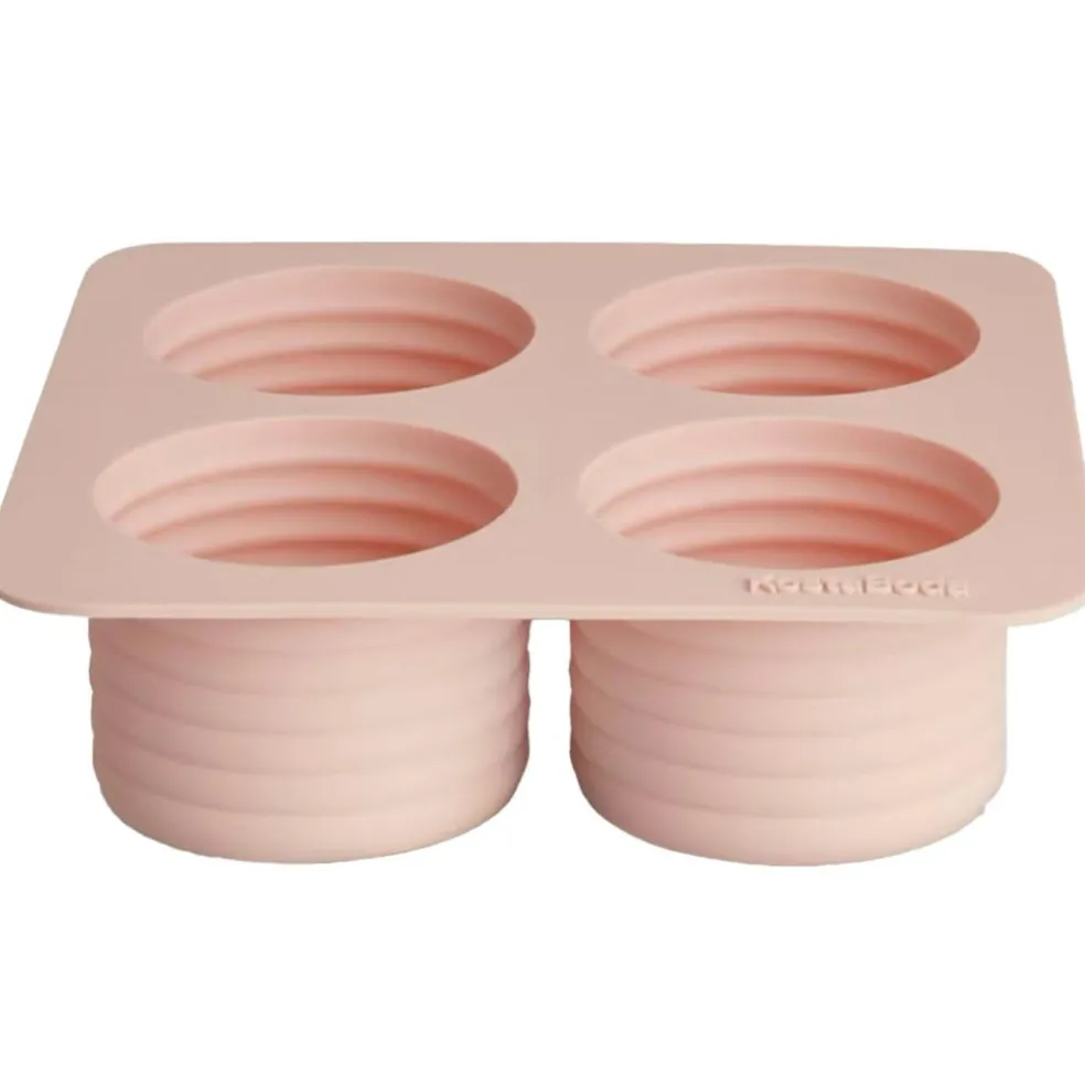 Viva Ice Cube Tray 4x13 cl, Powder Pink