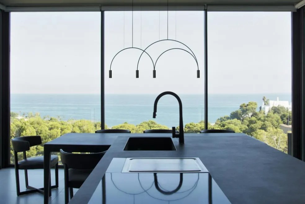 Volta L78S.1D1T-W Pendant, Black / Black / Black