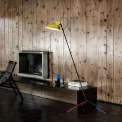 VV Cinquanta Floor Lamp, Mondrian / Yellow