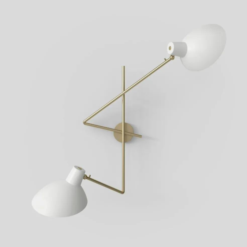 VV Cinquanta Twin Wall Lamp, Black