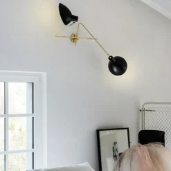 VV Cinquanta Twin Wall Lamp, Black