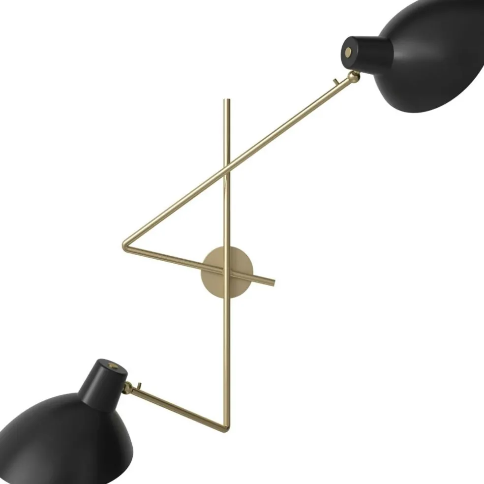 VV Cinquanta Twin Wall Lamp, Black