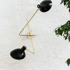 VV Cinquanta Twin Wall Lamp, Black