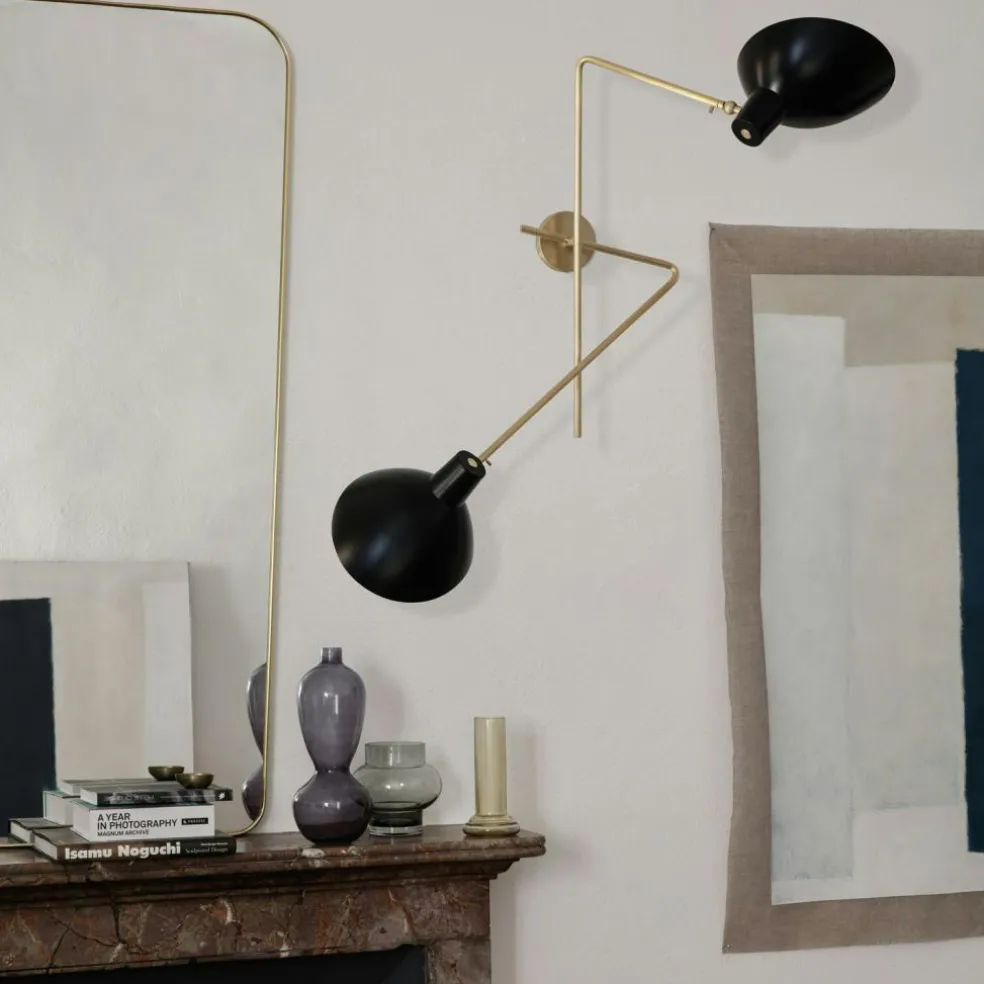 VV Cinquanta Twin Wall Lamp, Black