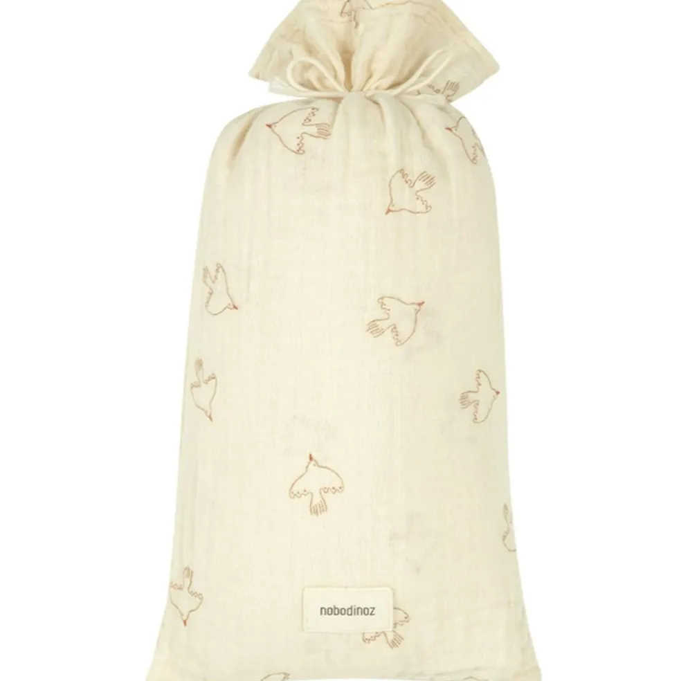 Wabi Sabi Bed Set 100x140 cm + 45x40 cm, Brown Hoshi Birds