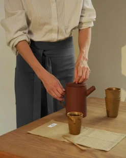 Waist Apron Cotton, Dark Grey