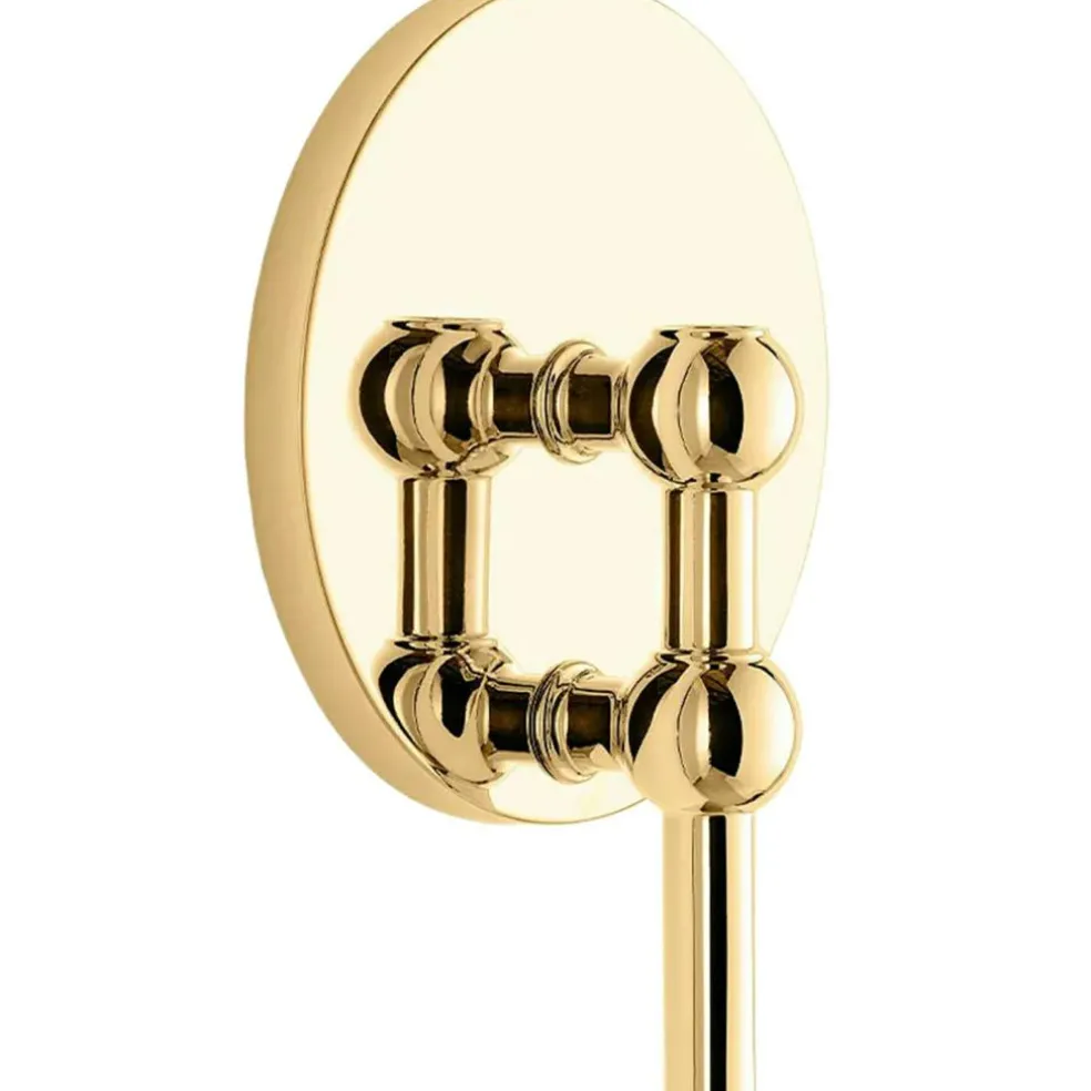 Wall Candle Holder, Black Chrome