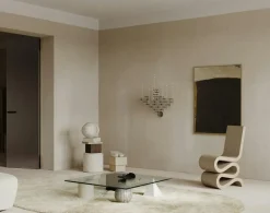 Wall Candle Holder, Black Chrome