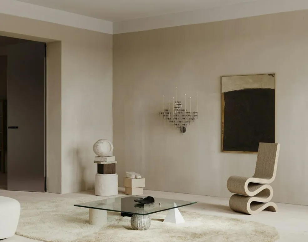 Wall Candle Holder, Black Chrome