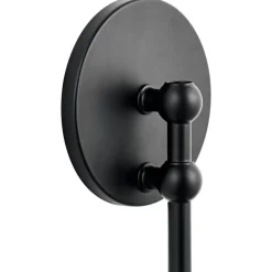 Wall Candle Holder, Black Chrome