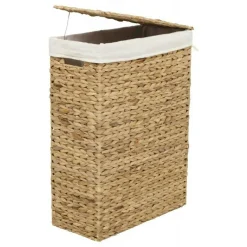 Water Hyacinth Fishbone Laundry Basket