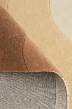 Wave Wool Rug 180x270 cm, Beige