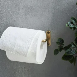 Welo Toilet Roll Holder, Brushed Silver