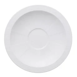 White Pearl Saucer For Breakfast Cup, 18 cm