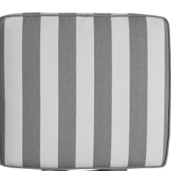 Wide Stripe Boat Cushion 40x45 cm, Grey