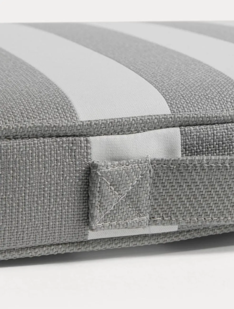 Wide Stripe Boat Cushion 40x45 cm, Grey