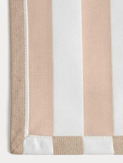 Wide Stripe Coasters 10x10 cm 4-pack, Grey