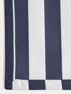 Wide Stripe Coasters 10x10 cm 4-pack, Grey