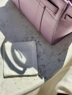 Wide Stripe Coasters 10x10 cm 4-pack, Grey