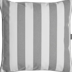 Wide Stripe Cushion 45x45 cm, Grey