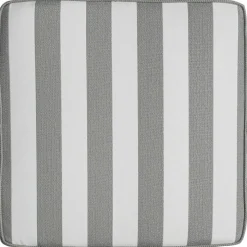 Wide Stripe Cushion 45x45 cm, Grey