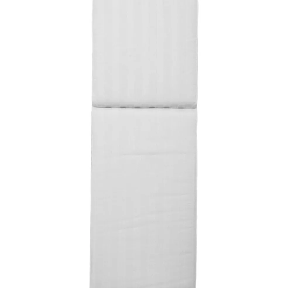 Wide Stripe Sunbed Cushion 60x186 cm, White