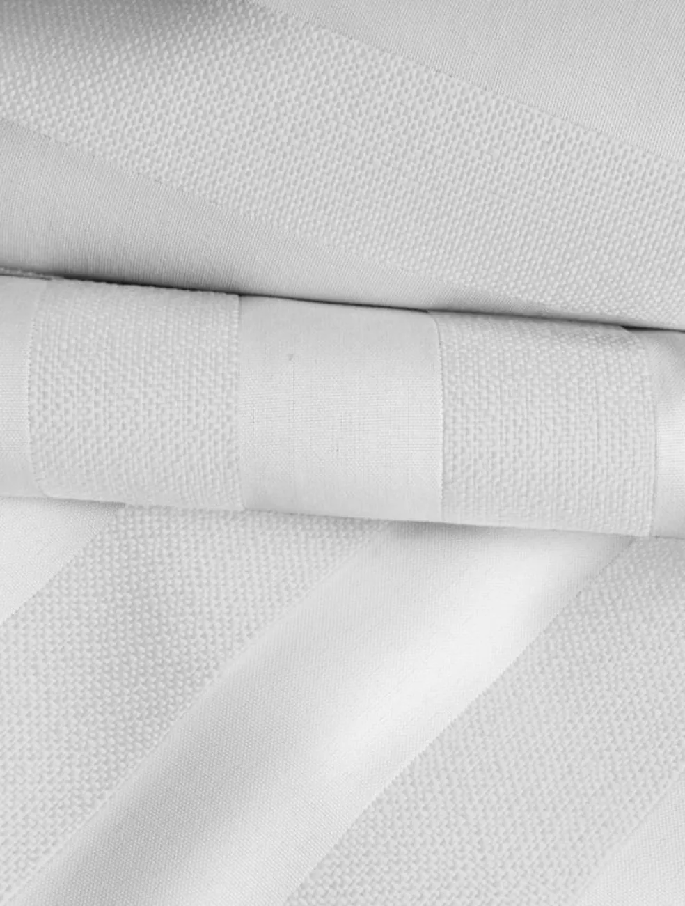 Wide Stripe Sunbed Cushion 60x186 cm, White