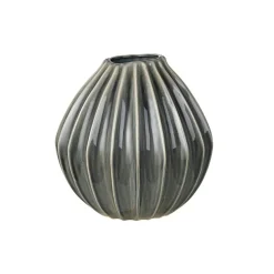Wide Vase 30 cm, Smoked Pearl