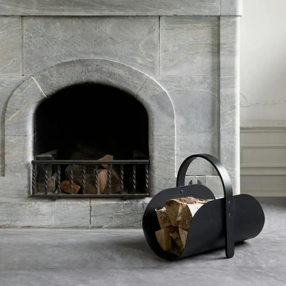 Woody Firewood Storage, Natural Oak