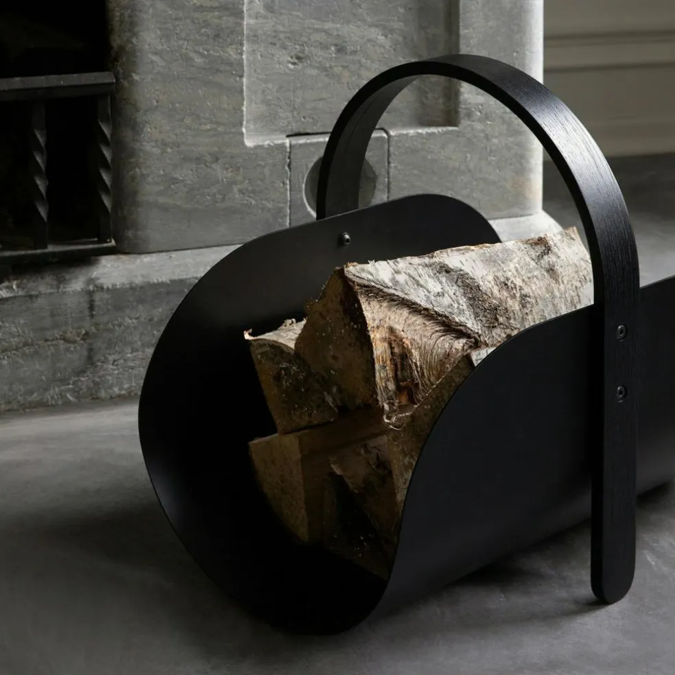 Woody Firewood Storage, Natural Oak