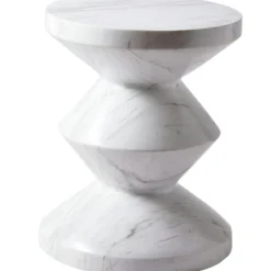 Zig Zag Stool, White