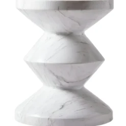 Zig Zag Stool, White