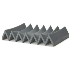ZigZag Soap Dish Rubber, Black
